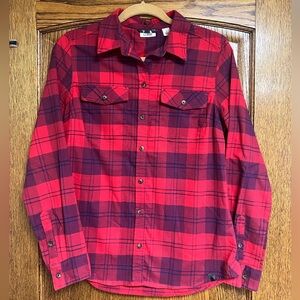 LL Bean Flannel Button Down Slightly Fitted